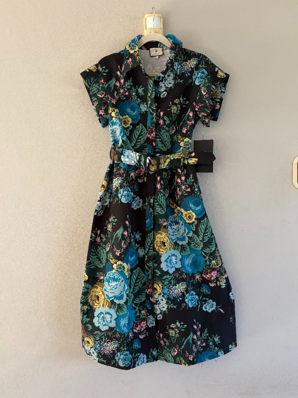 NWOT Tuckernuck Black Verdant Floral Chloe Dress - Picture 3 of 8